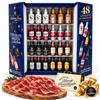 Cia&Co x Anthon Berg + Prosciutto Serrano - Bottiglie di Cioccolato Ripiene di Liquore · 64 Cioccolatini con Liquore - 1 Kg + Degustazione Prosciutto Serrano Premium Gran Reserva + Card Personalizzata