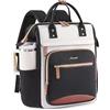 LOVEVOOK Zaino Donna, 15,6" Laptop Zaino Scuola Ragazze Backpack Women | Zaino Impermeabile da Lavoro con Ampio Scomparto Bottiglia & Laptop, Multi-Tasca Borsa Scuola per Ufficio Viaggio