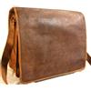 Fatto a mano Handmade Vintage In Pelle Portadocumenti Uomo Messenger Spalla Laptop 10X13