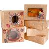 Frgasgds Scatole regalo Natale 12 Pcs Confezioni Regalo dolcetti,biscotti, dolci,caramelle scatole regalo per Natale,compleanni,vacanze,lauree, matrimoni il Ringraziamento,i regali di compleanno e il partito
