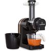 Klarstein Bella Elegance Estrattore di Succo 200 W - Slow Juicer con Contenitore 400 ml, Senza BPA, Base Antiscivolo, Facile da Pulire, Nero