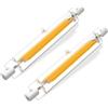 Hsientpe Lampadina LED R7S 118 mm dimmerabile, 20 W LED R7S equivalente a lampada alogena 200 W, bianco naturale 4500 K, 2000 lm, illuminazione a fascio 360°, senza sfarfallio, per apparecchi interni ed