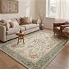 GENIMO Tappeto Cottage Fiori Petali Soggiorno, Lavabile, 160x230 cm | Tappeto Cottage, Lavabile in Lavatrice, Pelo Corto, Cucina, Camera da Letto, Entrata, Scendiletto, Ufficio
