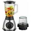 Generico FRULLATORE 2IN1 PULSE LAMA ACCIAIO 1000W INOX BROCCA VETRO 1,5lt GRANDE 1 PICCOLA