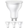 ledscom.de 4x lampadina LED GU10, PAR16, bianco caldo (2700 K), 7 W, 630lm, 103°, opaca