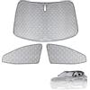 kswiown Parabrezza Parasole Auto di Compatibile con Volvo XC40 2018-2025, 3 Pezzi Copertura Parasole Interna Auto, Visiere Parasole Impermeabile e Pieghevole