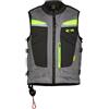 MOTOAIRBAG MAB v4 Gilet airbag, nero/grigio/neon, L/XL