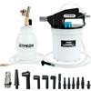 ATPEAM Spurgo Freni Pneumatico 2L, Kit Professionale per Spurgo Freni Auto e Moto, Dispositivo ad Aria Compressa con Bottiglia di Riempimento 1L e Adattatori Universali