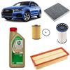 OP Kit tagliando 4 filtri + 5L olio Edge 5W30 LL compatibile con Audi Q3 8U 2.0 TDI