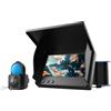 BJdfgE Telecamera subacquea da pesca 4,3 pollici 1000TVL 1080P IP68 con visiera parasole Lunghezza cavo 15 m e 30 for lago, barca, ghiaccio(15M 4.3 INCH)