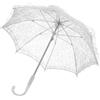 Hemobllo Ombrello Parasole in Pizzo Bianco, Stile Vintage Elegante | Telaio in Acciaio Rinforzato, Stecche Robuste e Manico Curvo in Plastica, Leggero da Portare