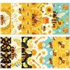 MAYJOYDIY 24 pezzi 12 modelli panno microfibra occhiali ape margherita | 16x16cm Panno Di Pulizia Per Occhiali Modello Alveare Girasole, Morbido Riutilizzabile, Per Obiettivo Fotografico Schermo