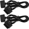 Yuleare 2 Pezzi Cavo di Prolunga Compatibile con Controller SNES Super Nintendo, Estensione da 1,8 m per Gamepad Retro, Maggiore Comodità e Libertà di Movimento durante il Gioco