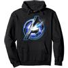 Marvel Avengers Endgame Avenger Tech Logo Shine Felpa con Cappuccio