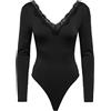 Only Onlfern Jrs Onlfern - Body da Donna con Scollo a V, 1 Pezzo