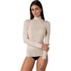 Lovable Maglia Manica Lunga in Modal e Cashmere con Collo Alto Lupetto