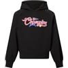 Champion Graphic Shop Girl Felpa con Cappuccio, Nero