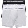 KARL LAGERFELD Uomo Logo Trunk Set (3 Pack) Multi S
