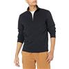 Amazon Essentials Uomo Felpa con Collo a Lupetto Leggera in Spugna Francese con Cerniera Sul Collo