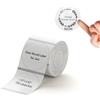 NIIMBOT B1 B21 B3S Nastro per etichettatrice 50 x50 mm, carta adesiva termica nastro per etichettatura impermeabile di ricambio 150 etichette/rotolo, rotondo