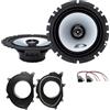 IPNOSIS Kit 2 casse Alpine SXE-1725S da 16,5 per Renault Clio IV dal 2013 al 2021 + 2 Supporti Anteriori +2 Connettori