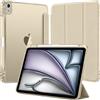 EspZanthic Custodia per iPad Air 11 M4/M3/M2/iPad Air 5th/4th 11 Starlight | Portapenne Cover Sottile Trasparente Opaco Back Touch ID Supporto Auto Wake/Sleep Leggero Antiurto Multi Angolo Stand