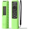 BRIMFORD Custodia per telecomando Samsung 2023 SolarCell TM2360E BN59-01432J BN59-01432A BN59-01439A, cover in silicone per Samsung Neo QLED OLED TV TM2361E (verde illuminato)