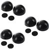 wiianoxd 6 pz Laptop Notebook Nero Antiscivolo Cool Ball Cooler Stand Pad