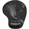 ITNRSIIET Tappetino Mouse Ergonomico con Supporto per il Polso, Tappetino per Mouse in Gel Confortevole, base antiscivolo in PU, per Computer e Laptop, Carta geografica
