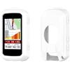 QJONSIU Cover Compatibile con Garmin Edge 850/Edge 550, Antichoc Protettiva in Morbido Silicone Case, Nessun odore, Antigraffi-Bianco