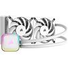 CORSAIR H100i RGB ELITE Raffreddatore per CPU a Liquido - AIO da 240 mm - Ventole PWM AF120 ELITE - Prese Intel® LGA 1700, 1200, 2066, AMD® AM5 e AM4 - Bianco