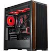 SAMA MID TOWER Z60 BLACK LISTELLO IN NOCE TG 4*FAN 140mm ARGB PWM