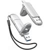 ORICO Chiavetta USB C 32 GB,150MB/s,Dual Drive USB C e A,Argento | USB 3.2 Gen 1, Plug & Play, Metallo, Design Raffinato, Compatibile con MacBook Neo, iPhone 15/16/17, Android, Tablet e PC