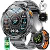 LIGE Smartwatch Uomo con GPS Integrato, Batteria da 1400 mAh, Altimetro/Barometro/Bussola, Smart Watch 1,7 con Torcia LED, Chiamate Bluetooth, 118 Modalità Sportive, Android/iOS
