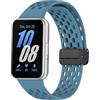 MELEJIA Cinturino Silicone Compatibile con Samsung Galaxy Fit 3, Regolabile Ricambio Cinturino, Chiusura Magnetica, per Galaxy Fit 3 SM-R390 Sportiva Silicone Cinturini
