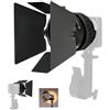Amaran Mini Fresnel Bowens per luci Ray 60c/120c, Halo 60x/100x | 12 cm (4,7 pollici), Fascio Regolabile da 15 a 30°, con Mini Alette Paraluce a 4 Foglie per la Fotografia.