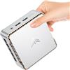 NiPoGi Essenx E2 Mini PC W-11 Pro, Alder Lake-N97 (Defeat N100,fino a 3,6 GHz), 8GB DDR4 256GB M.2 SSD Mini Computer Desktop 4K@60Hz Dual Display, HDMI 2.0, DP, Dual WiFi,Micro PC per scuola, Ufficio