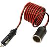 OcioDual Presa Accendisigari 12v, 2 Metri, Prolunga Accendisigari Auto 12v, Accessori Camper, Cavo Prolunga Presa di Corrente per Auto, Camper, Caricatore Adattatore, LED