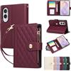 Vaitasy Custodia per Samsung Galaxy Z Fold8 Rosso | Pelle PU Cerniera Custodia a Portafoglio per Galaxy Z Fold 8 Custodia con Magnetica Flip Stand Case Cover