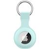 Meliya AirTag Portachiavi per Apple Airtag, Silicone Custodia per Airtag Apple con Portachiavi, Cover Protettiva per AirTag per Zaini e Animali Domestici (Verde menta)