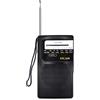 Bingxue Radio AM FM portatili, piccola radio con auricolari, regolazione analogica, radio tascabile a transistor con cinghia, eccellente effetto ricezione, semplice e facile da usare, utilizzata per la corsa