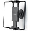 OHLPRO Supporto Tablet Muro Porta Tablet, Base Adesiva+Morsetto Pieghevole Universale supporto ipad Regolabile con Rotazione a 360° Compatibile con 5-13 Pollici iPad Pro/Mini, Galaxy Tab, Surface Pro