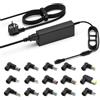 HAFIUEGE 90W Alimentatore Universale Compatibile con HP ASUS Lenovo Acer | 15 Connettori Notebook Caricatore Compatibile con HP Stream Toshiba Sony Fujitsu MSI Samsung Gateway Chromebook Senza USB-C