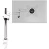 Duronic DM351X3 WE Braccio Monitor Singolo 13-27 Pollici VESA Bianco | Inclinazione e altezza regolabile, VESA 75/100, Ergonomico, Articolato, Morsetto scrivania