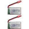 RmtcBal 2 batterie LiPo 902540, 3,7 V, 800 mAh, 20 C, ad alte prestazioni, con connettore a 2 pin compatibile JST, cavo in silicone 20AWG, batteria ai polimeri di litio per droni, modelli RC e elettronica fai