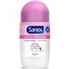 Sanex Dermo+ Invisibile Deodorante Antitraspirante Roll-On 72 ore 50 ml - Protezione efficace contro sudore e cattivi odori - dermatologicamente testato - contiene 0% alcool* - Protegge dalle macchie