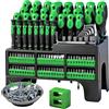 SWANLAKE GARDEN TOOLS Set di cacciaviti magnetici da 118 pezzi, con ripiano in plastica, cacciavite di precisione, magnetizzatore/smagnetizzatore, chiave per dadi, maniglie a cricchetto, chiavi a brugola, bussole, kit fai
