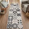 TADI & IMPERIO Tappeto vinilico beige, 80 x 200 cm, ideale per corridoi e | Facile da pulire e da tagliare
