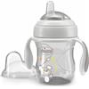 ARTSANA Chicco Transition Cup Bicchiere Antigoccia per Bambini 200ml 4+ Mesi Grigio
