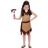 W WIDMANN MILANO Party Fashion - Costume da indiano per bambini | Set da 3 pezzi con vestito, cintura e fascia per capelli in stile Far West per Carnevale e feste a tema